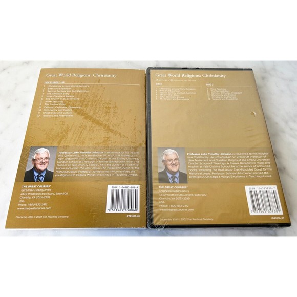 Great Courses Great World Religions-Christianity DVDs-Guidebook-Transcript Book - Picture 2 of 7